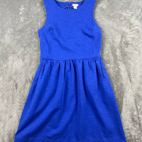 J. Crew Vibrant Blue Mini Dress‎ - Picture 2 of 12
